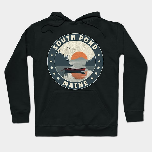 South Pond Maine Sunset Hoodie by turtlestart